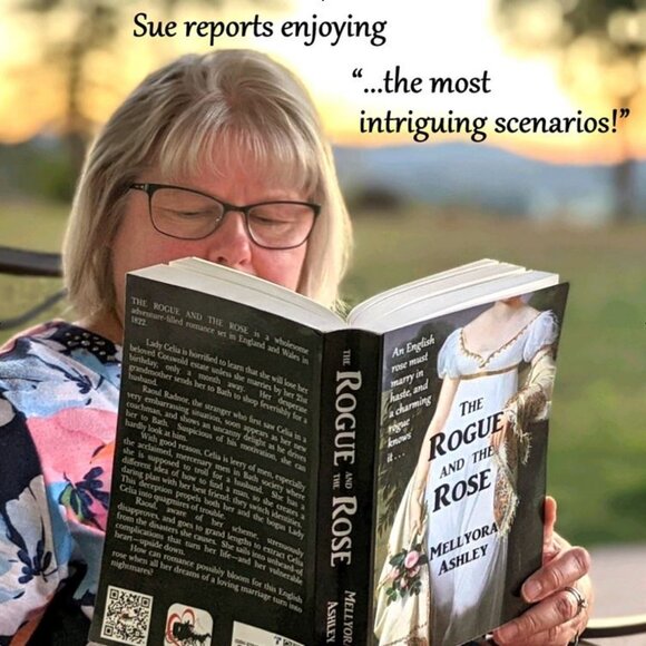 CLEAN HISTORICAL ROMANCE NOVEL: THE ROGUE AND THE ROSE by MELLYORA ASHLEY, GIFT! - Picture 5 of 8